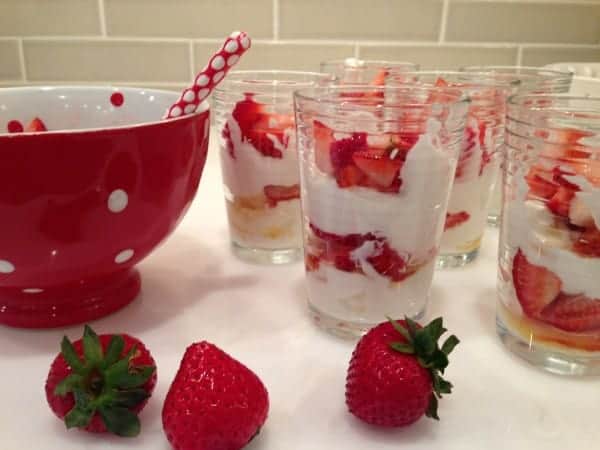 Yogurt parfaits, another high protein breakfast idea teens will love!