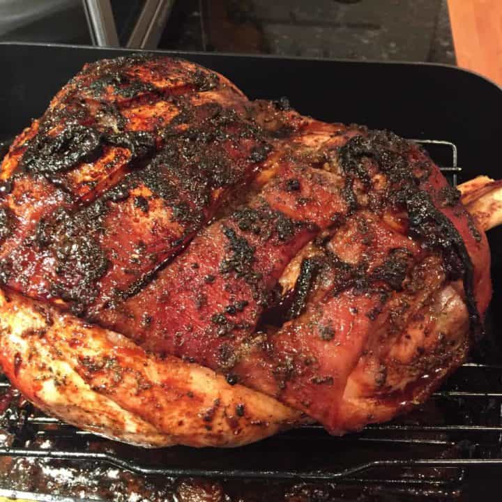 Low and Slow Roasted Pork Shoulder ready to serve.