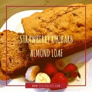 Strawberry Rhubarb Almond Loaf