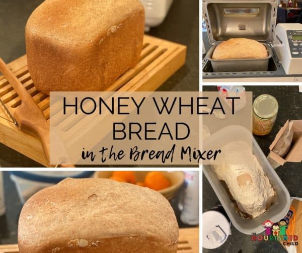 Honey Whole Wheat bread in the Bread Mixer