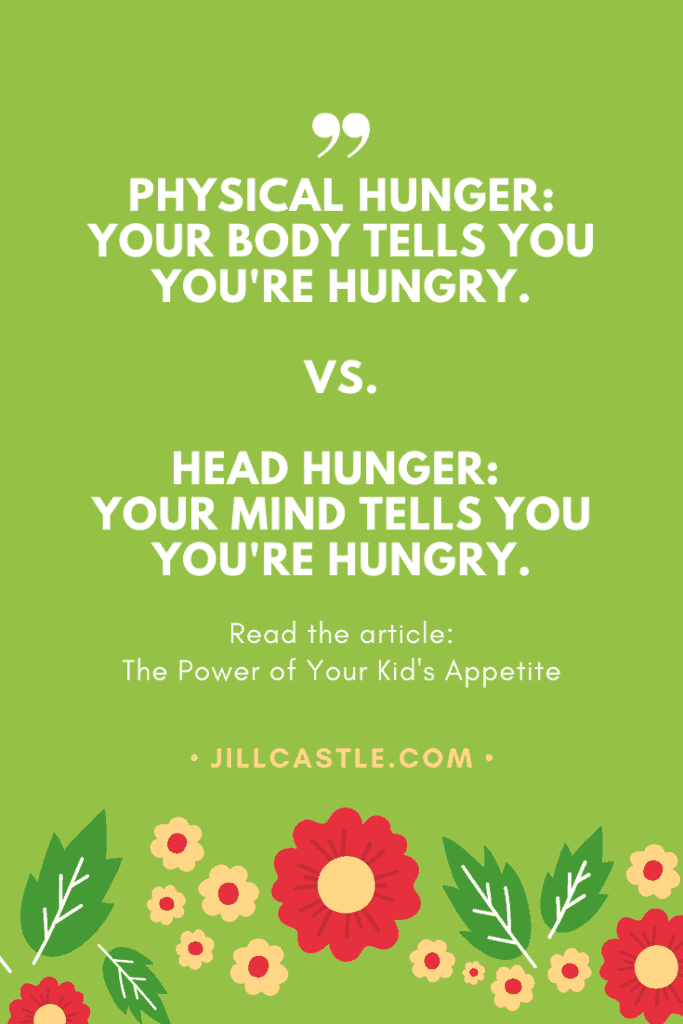 physical hunger vs. head hunger