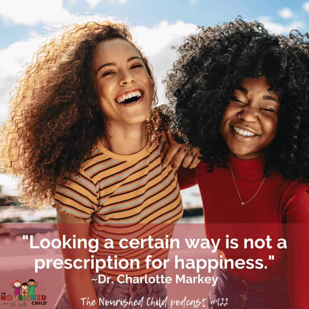 Quote from Dr. Charlotte Markey, author of The Body Image Book for Girls