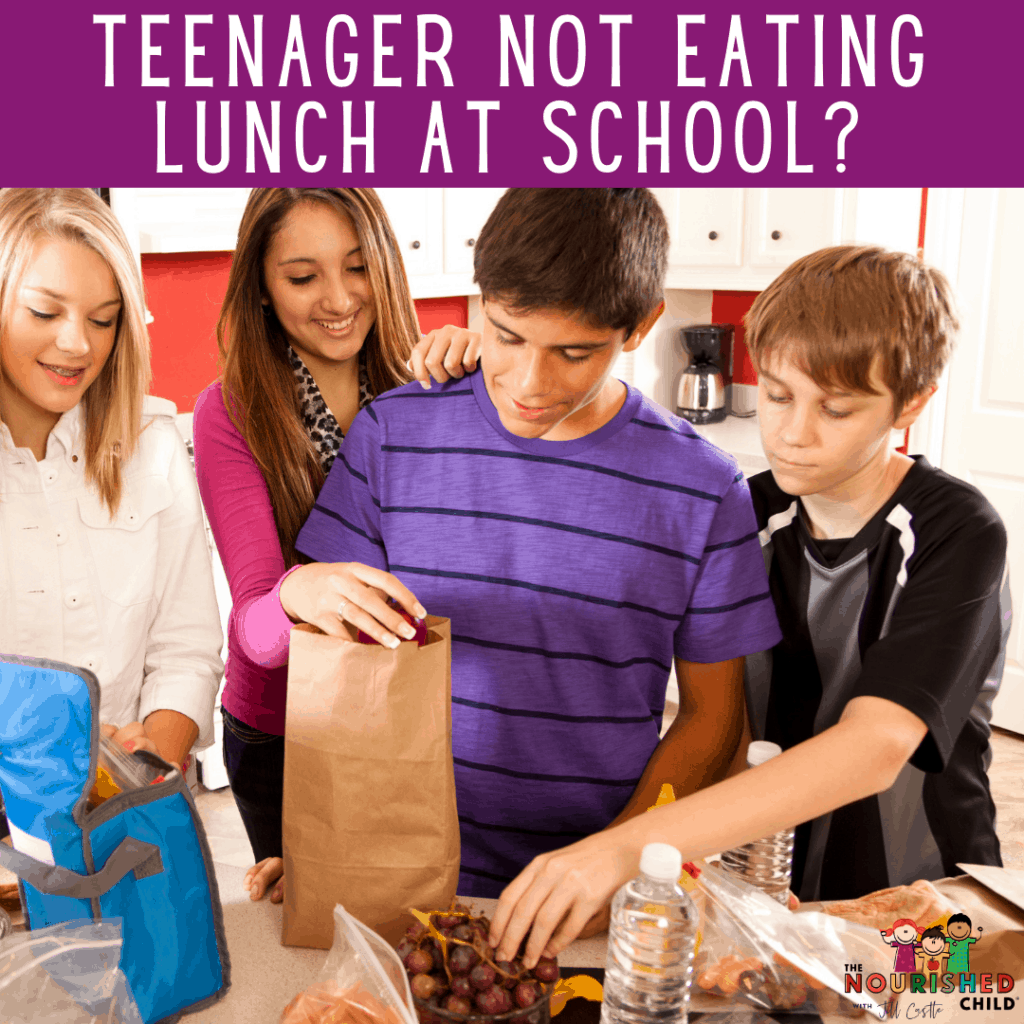 teens making lunch