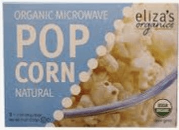 Eliza's organic microwave popcorn