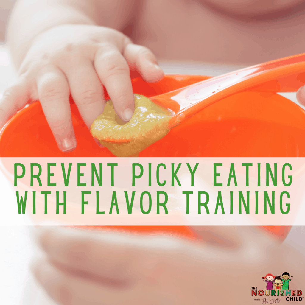 Teach young babies to like different flavors using flavor training.