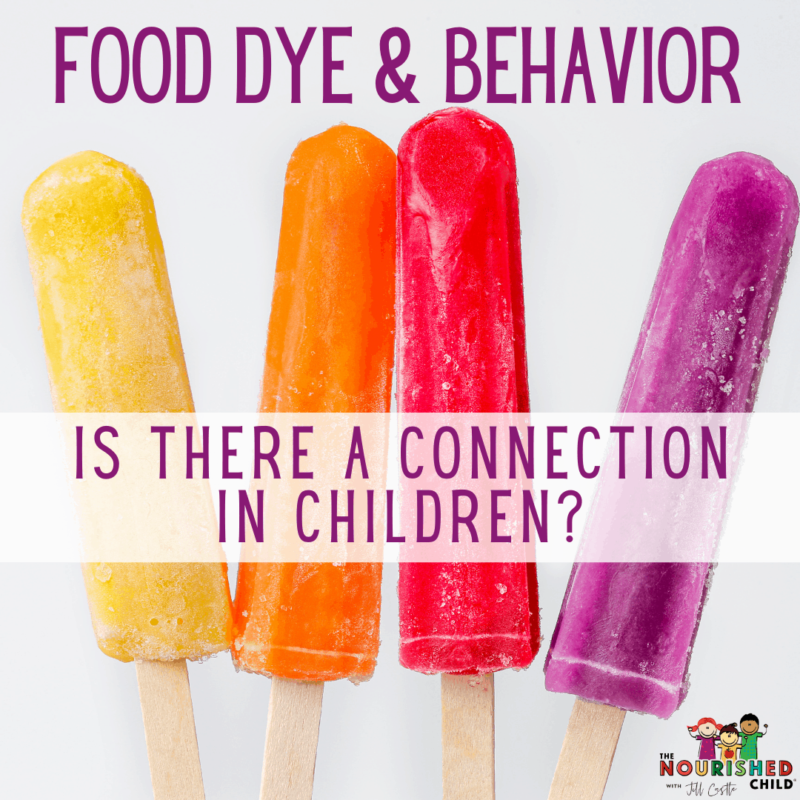 popsicles often have artificial food colors and may affect some children's behavior