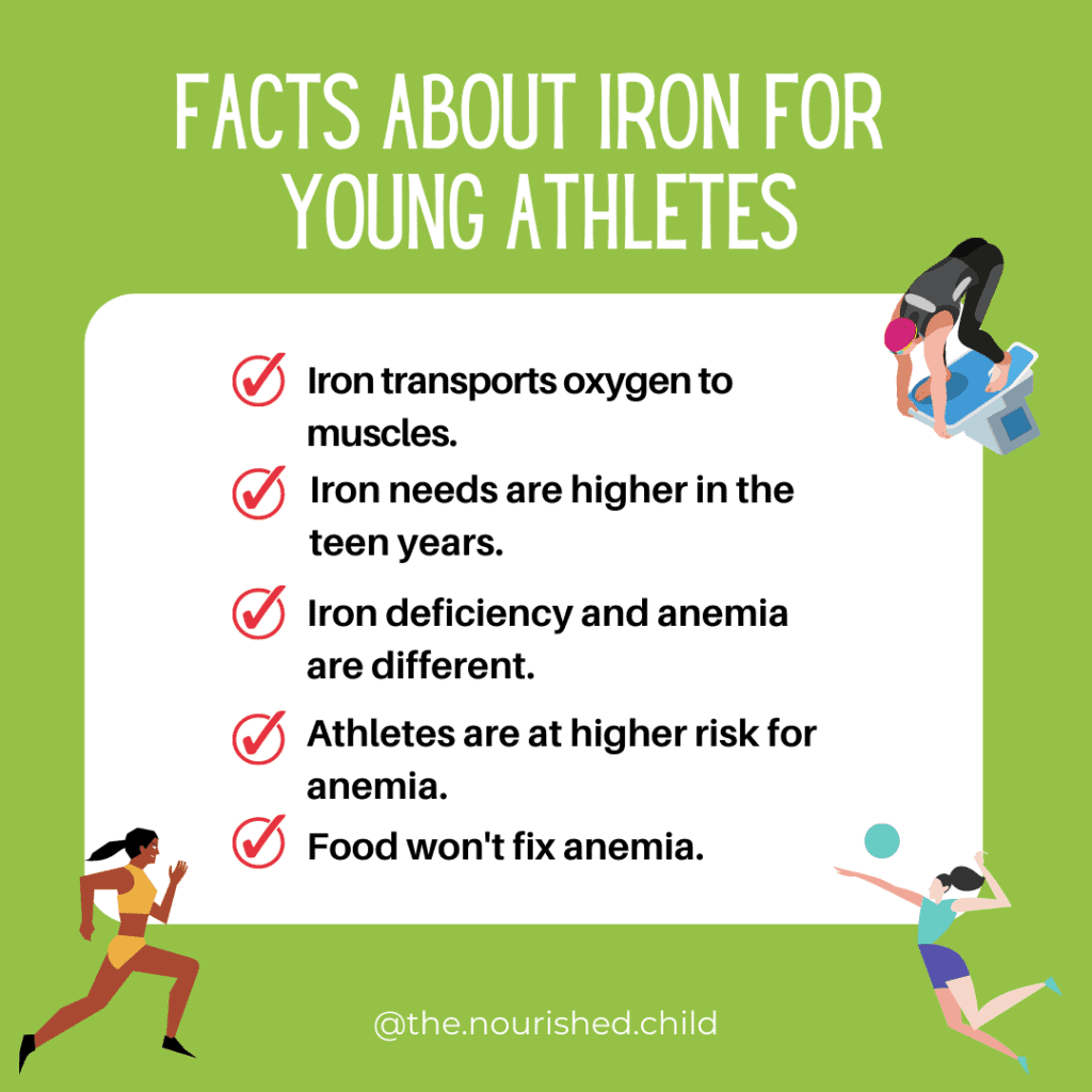 Fun Facts about iron for young athletes.