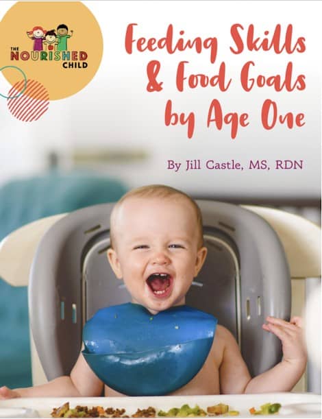 Feeding skills and food goals by age one
