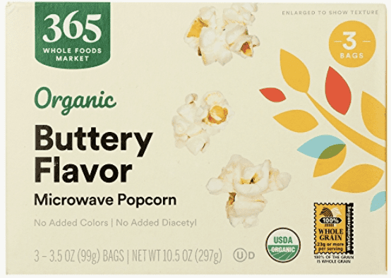 365 Whole Foods Buttery Flavor Microwave Popcorn
