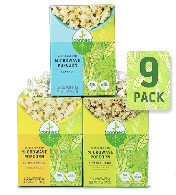 Connect Gourmet Microwavable Popcorn 